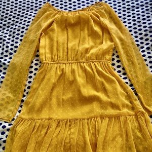 Bright yellowish orange dress